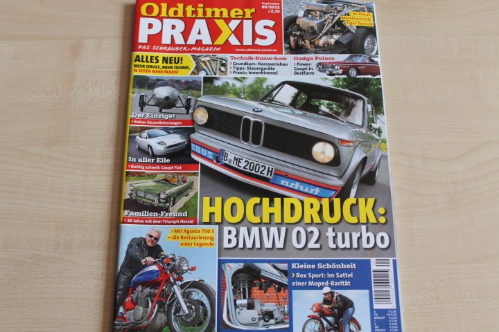 Deckblatt Oldtimer Praxis (09/2012)
